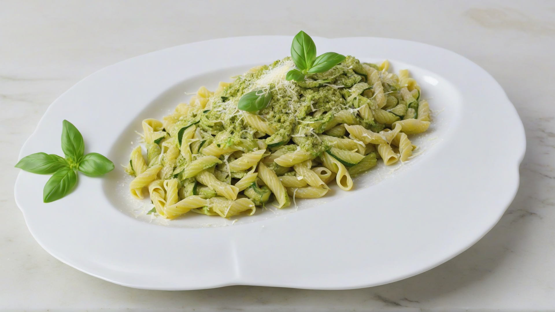 pasta con pesto di zucchine
